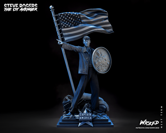 Steve Rogers Statue
