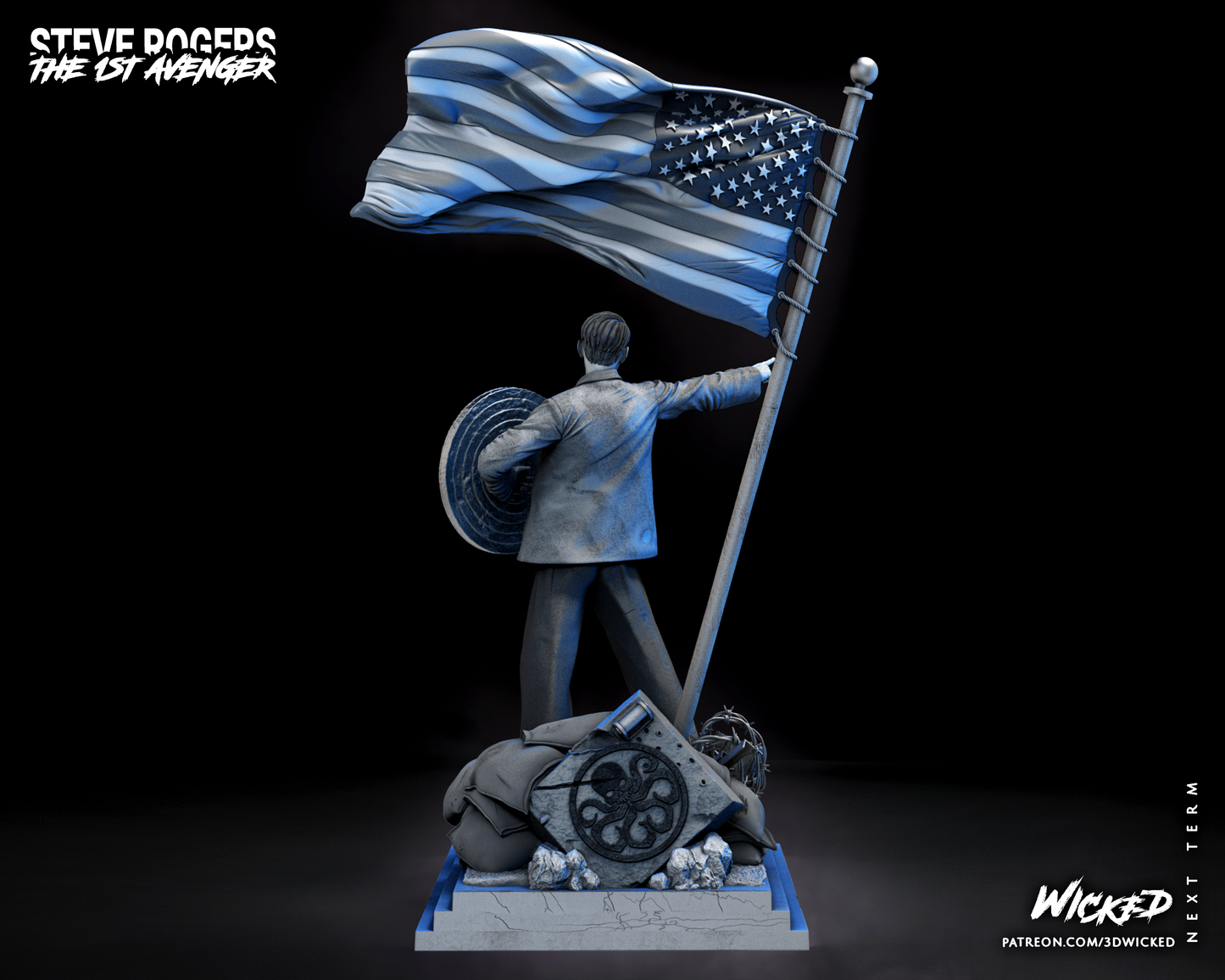 Steve Rogers Statue