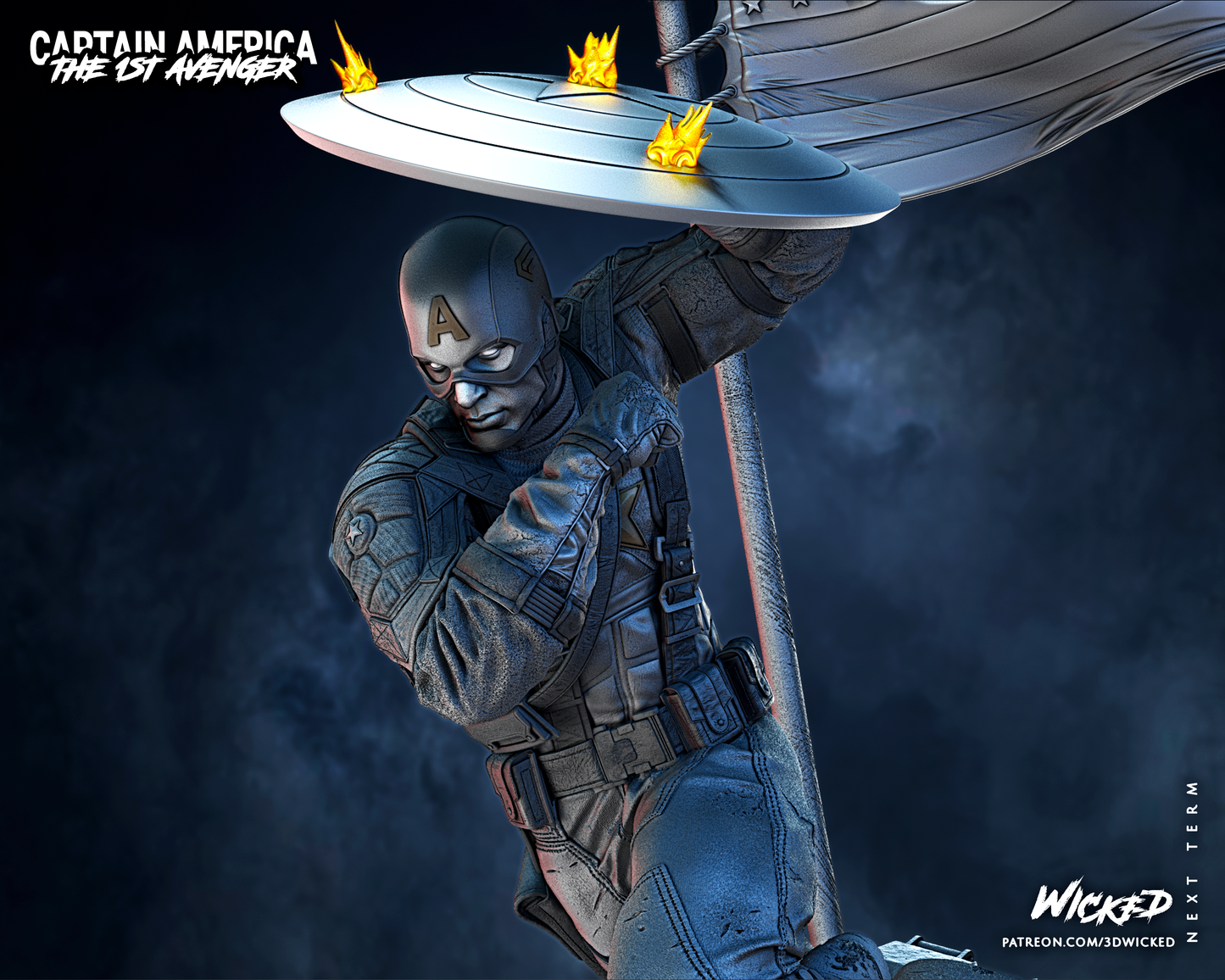 Captain America Statue
