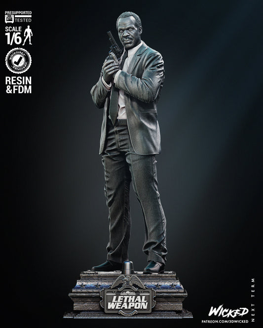Roger Murtaugh (Lethal Wapon) Statue