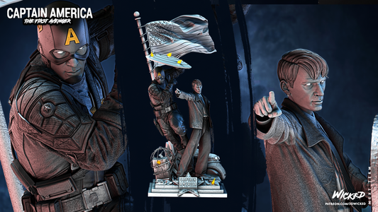Steve Rogers And Captain America Diorama