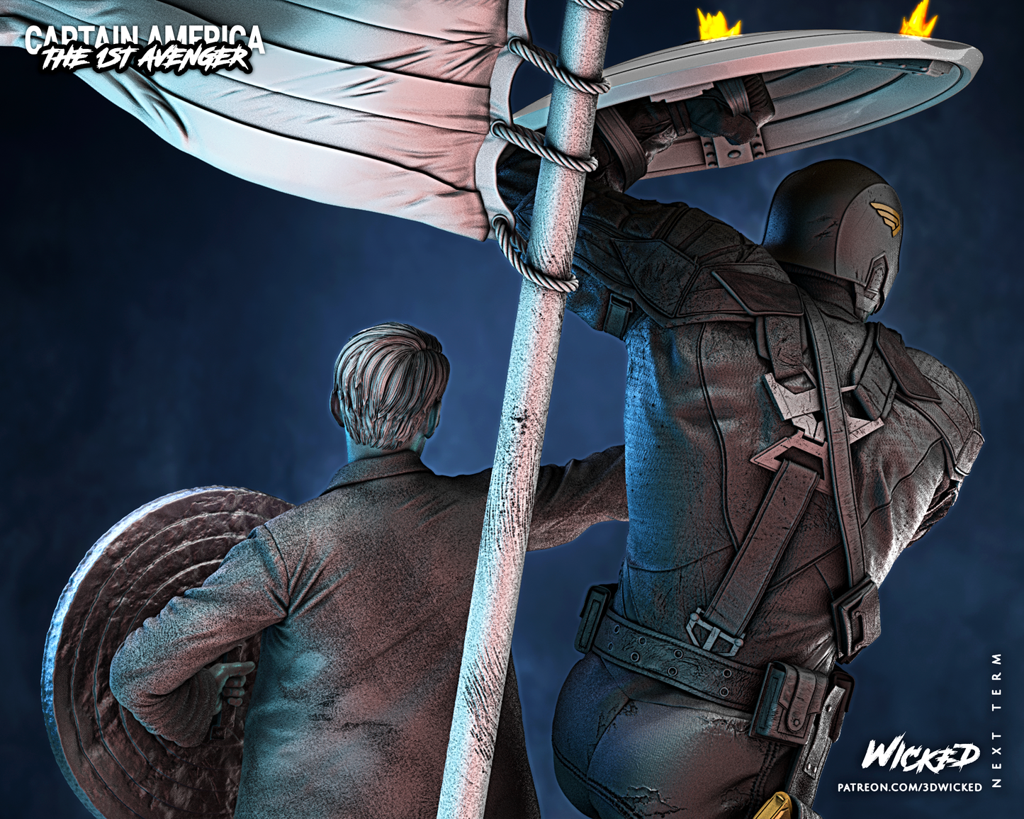 Steve Rogers And Captain America Diorama