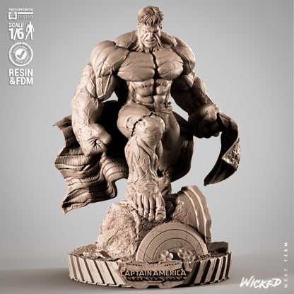 Red Hulk Statue