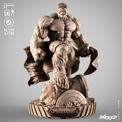 Red Hulk Statue