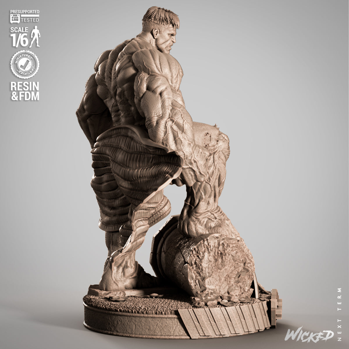 Red Hulk Statue