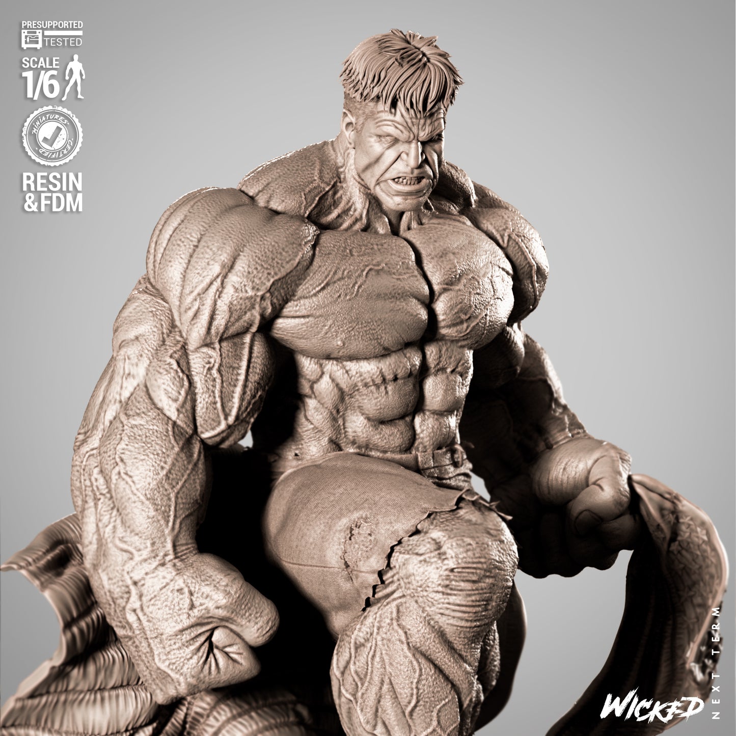 Red Hulk Statue