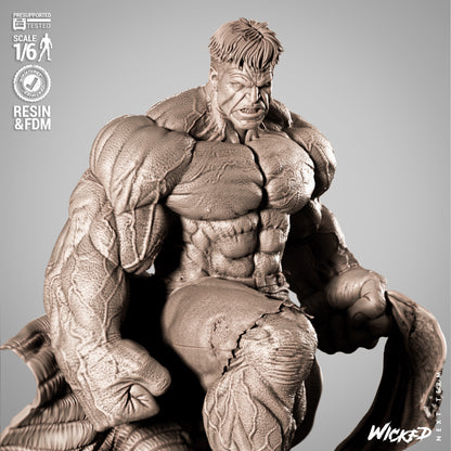 Red Hulk Statue