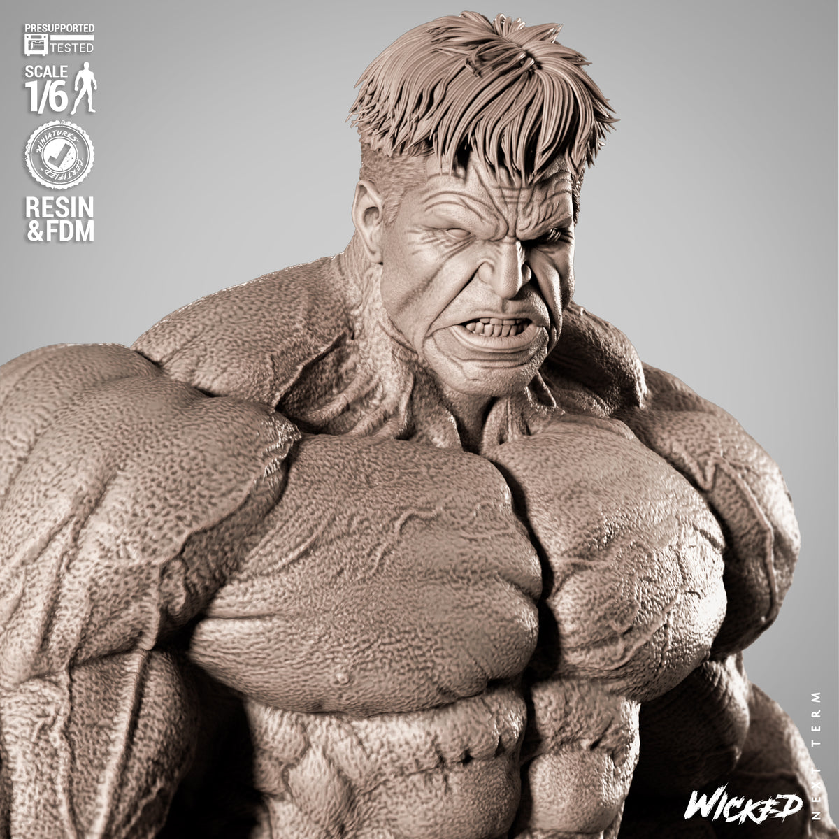 Red Hulk Statue
