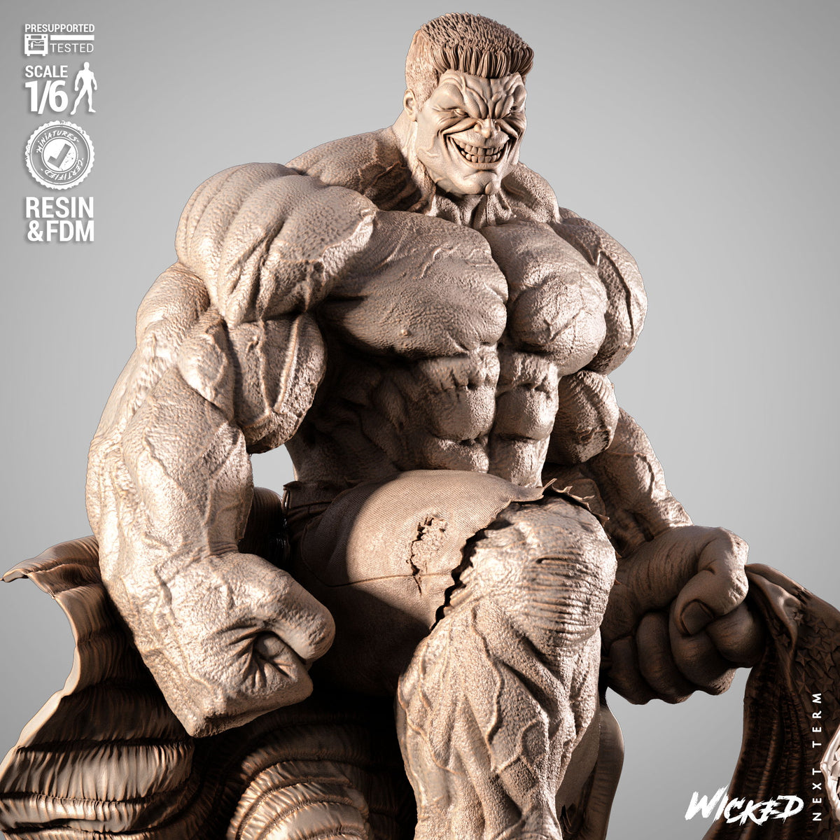 Red Hulk Statue