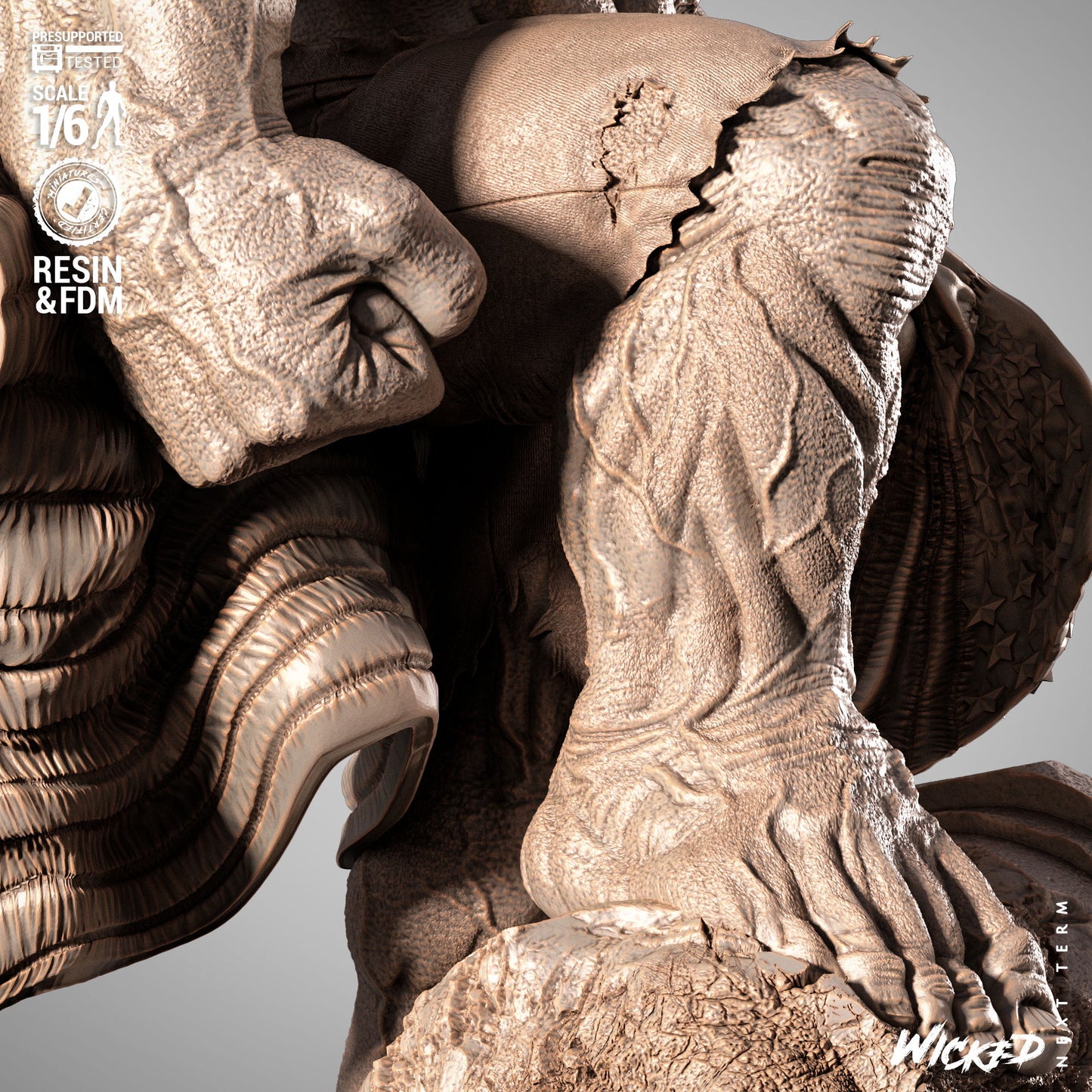Red Hulk Statue
