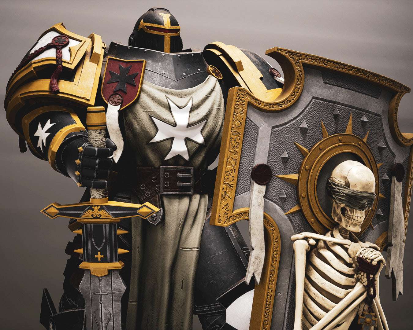 The Templar Statue 3D-Printed Kit