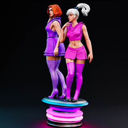 Jane And Judy Jetson Statue 3D-Printed Kit