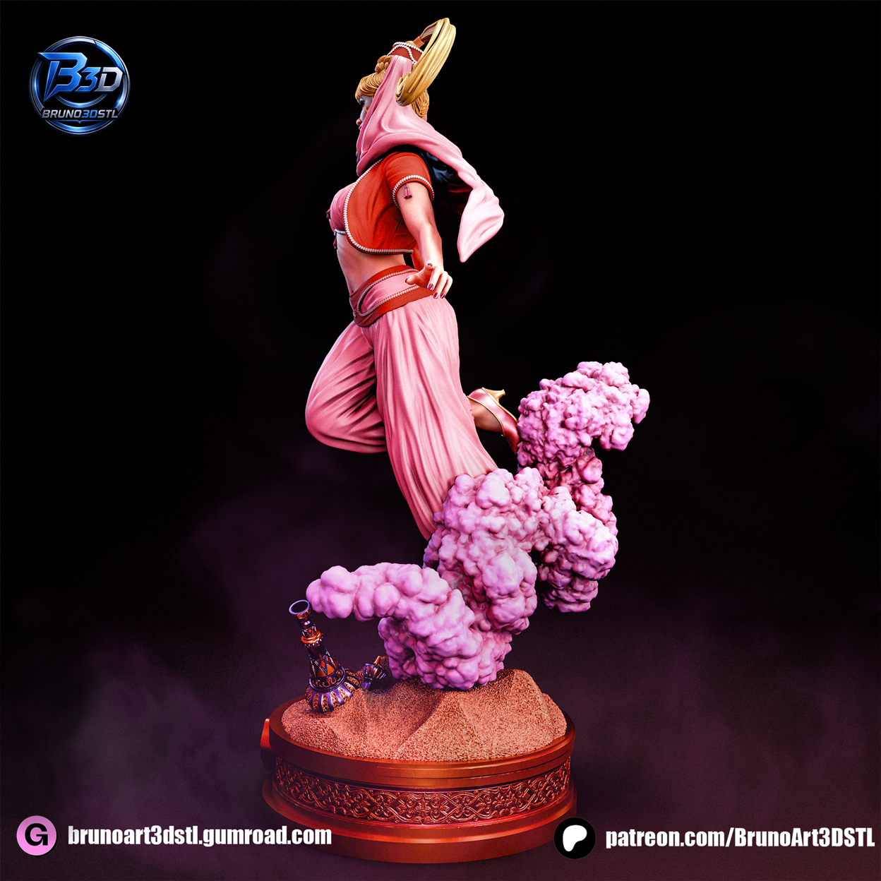 Jeannie Is A Genie Statue 3D-Printed Kit