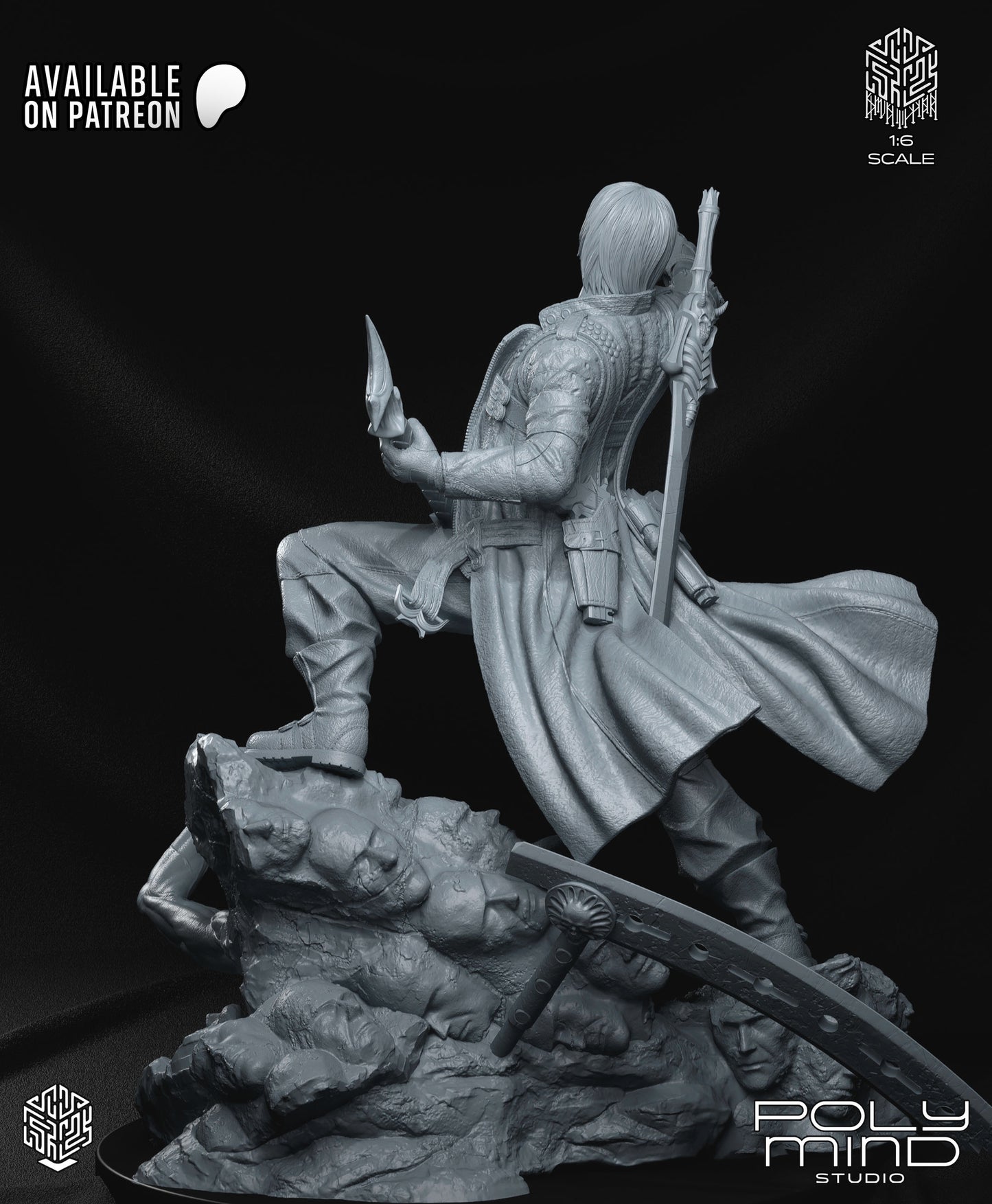 Dante Statue 3D-Printed Kit