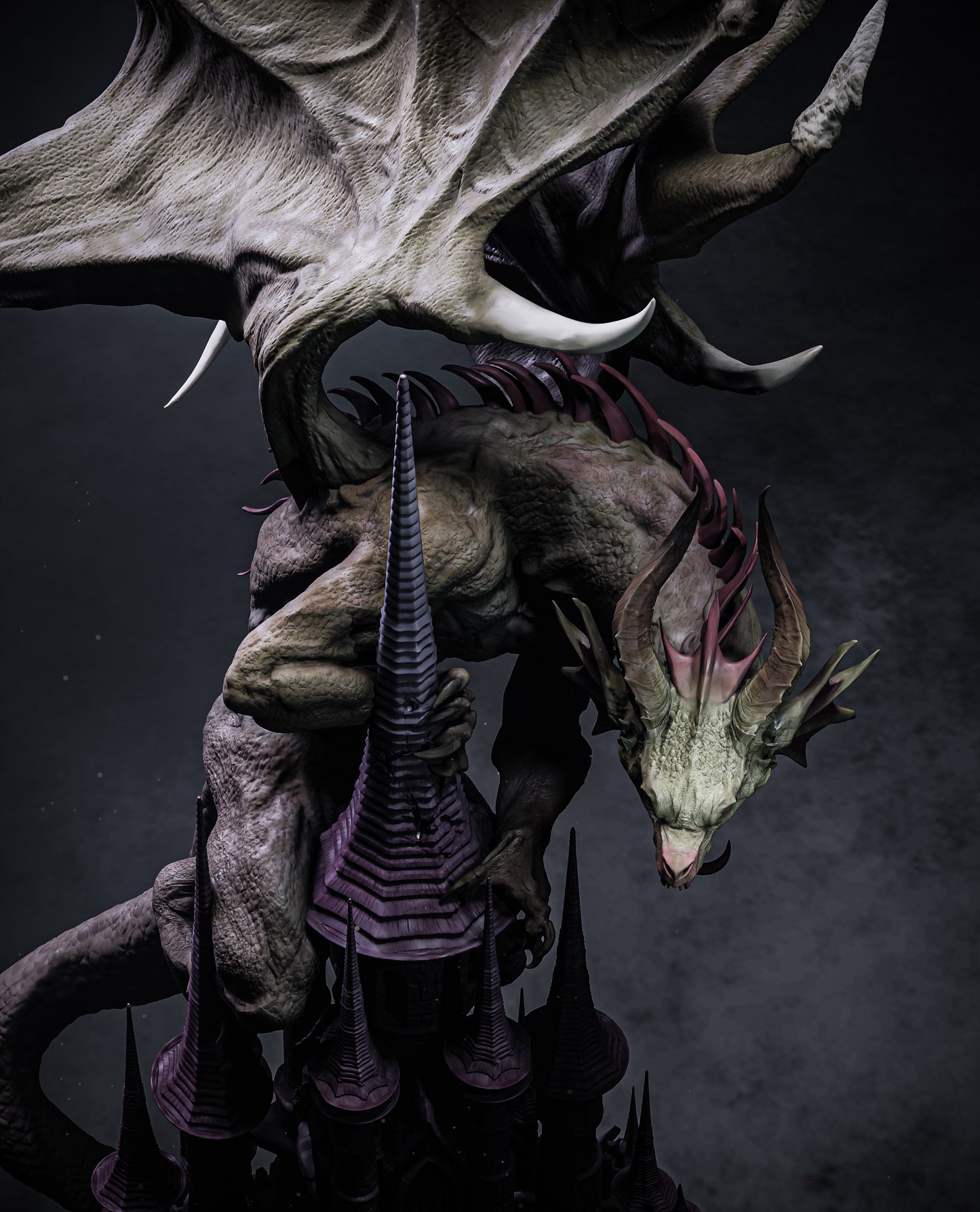 Mysterious Dragon Statue 3D-Printed Kit