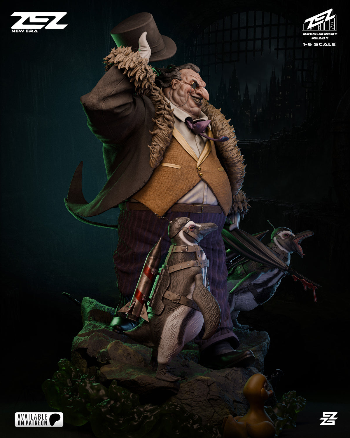 Penguin Statue 3D-Printed Kit