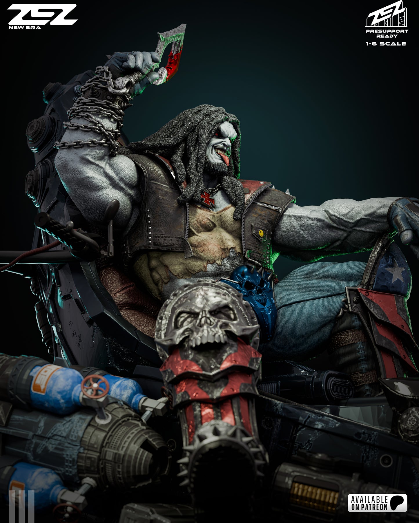 Lobo (Throne) Statue 3D-Printed Kit