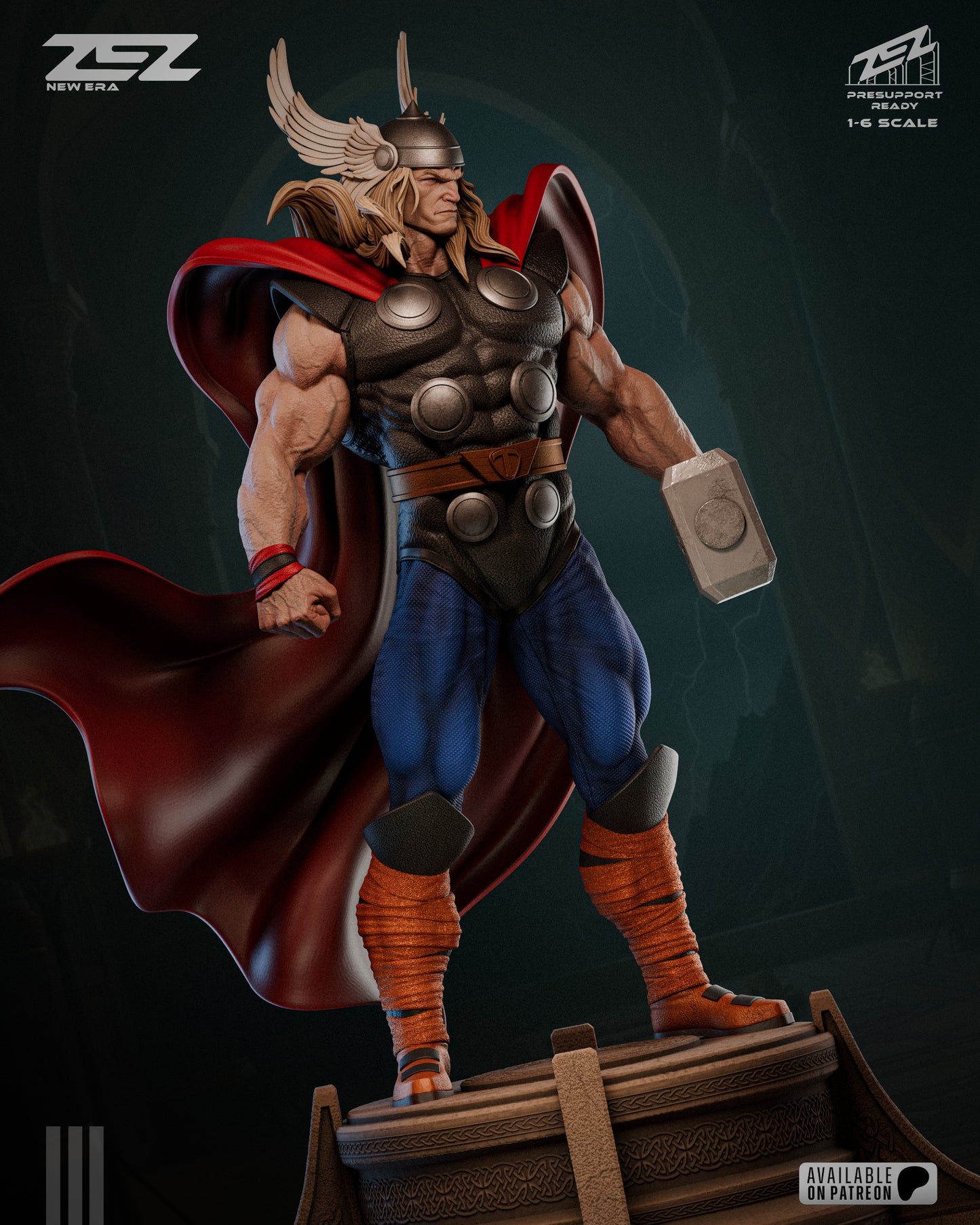 God Of Thunder (Museum Pose) Statue
