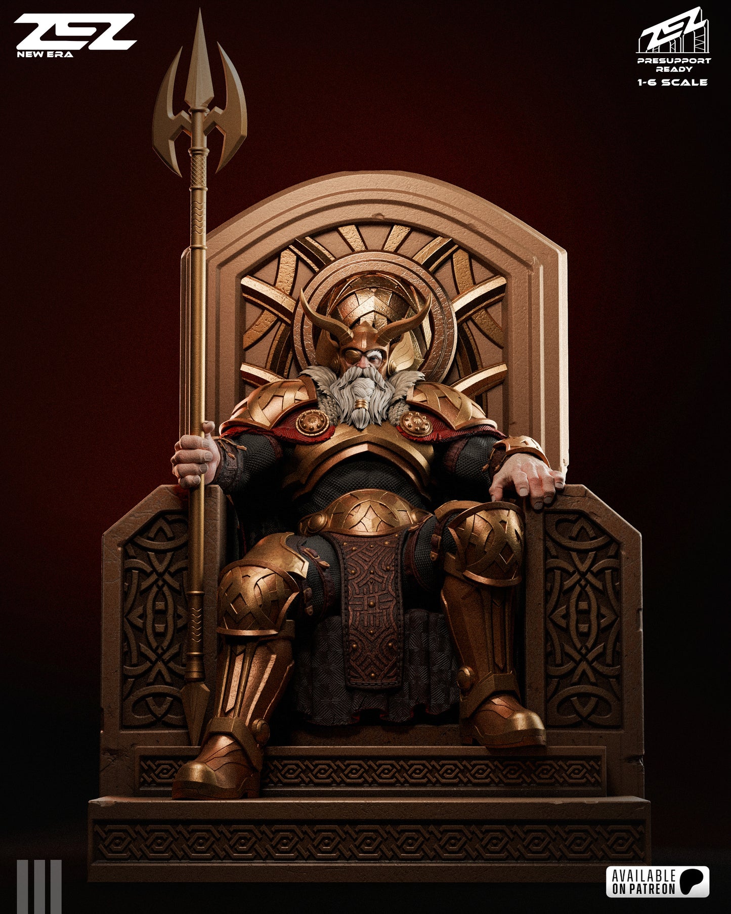 Odin (Throne) Statue