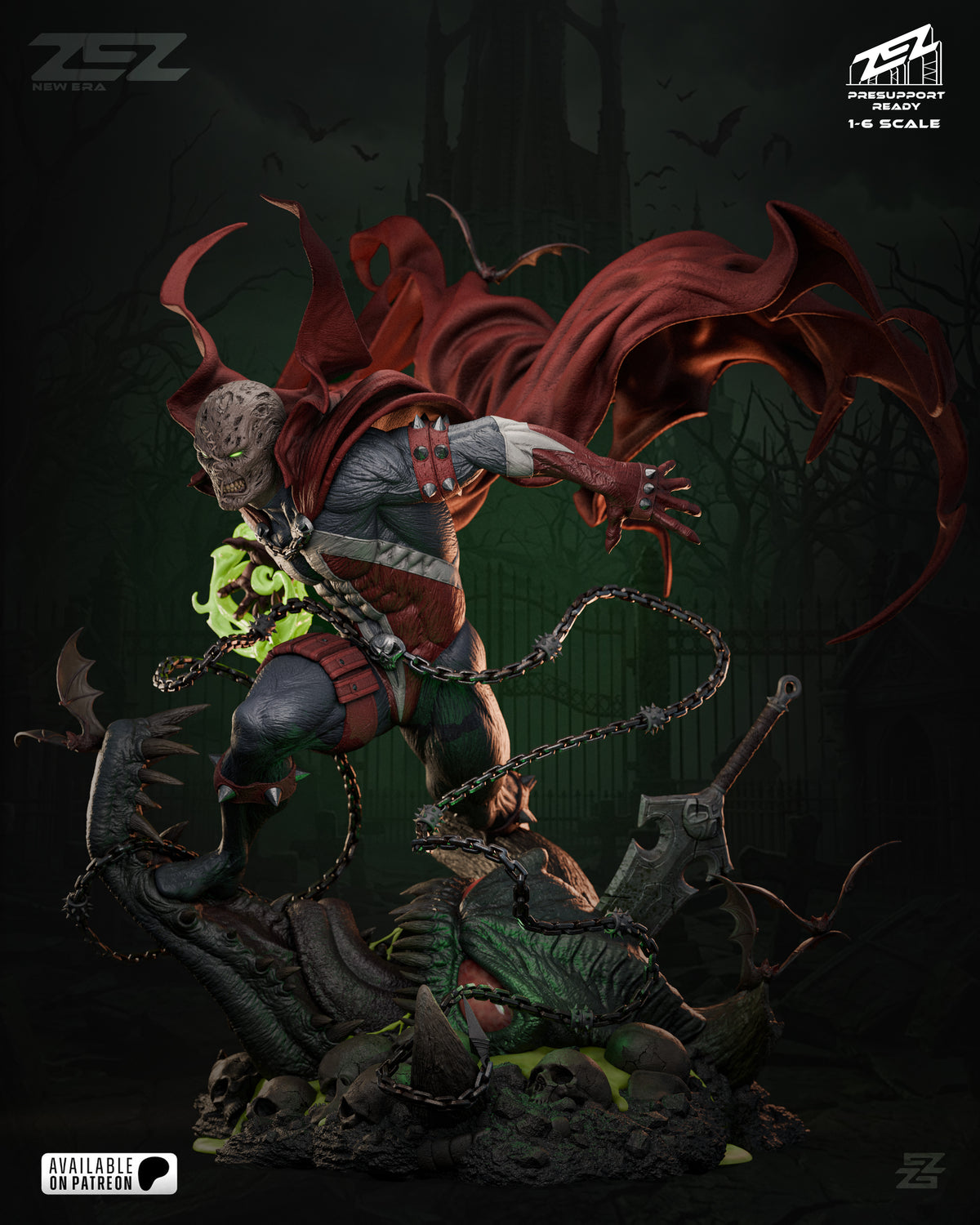 Spawn Statue 3D-Printed Kit