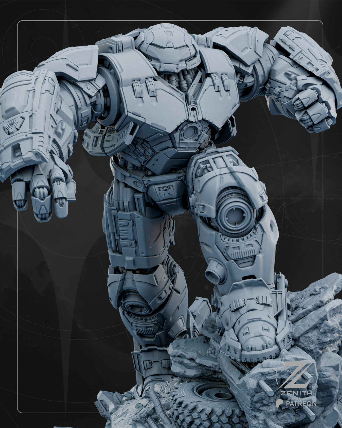 Hulkbuster Statue 3D-Printed Kit