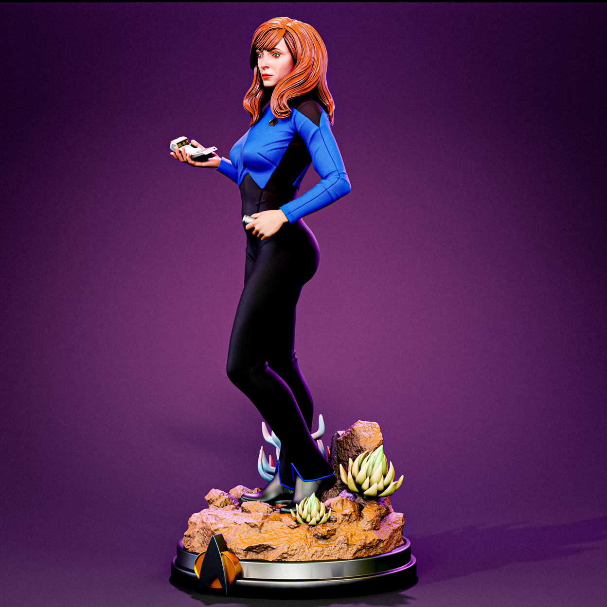Beverly Crusher Statue 3D-Printed Kit