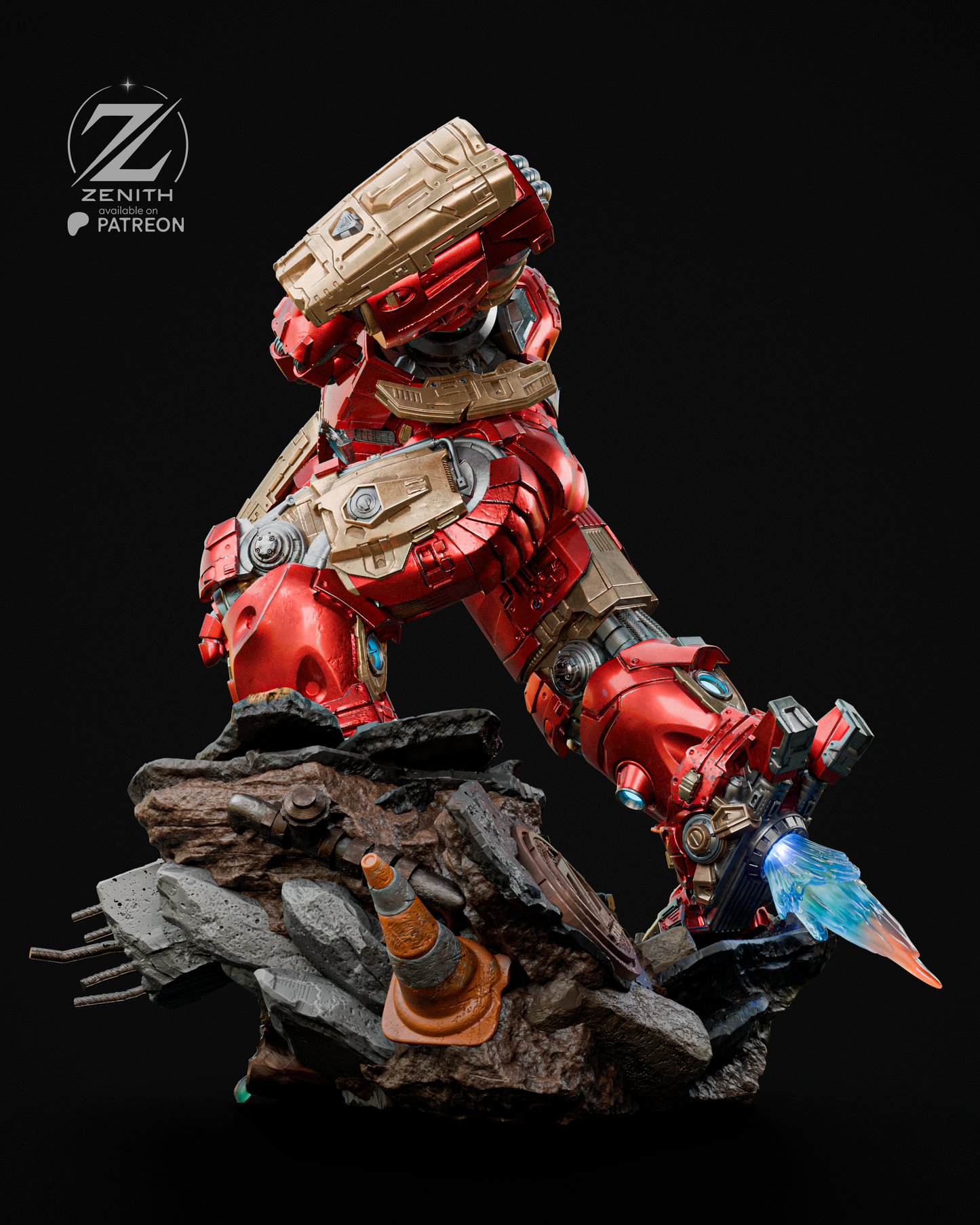 Hulkbuster Statue 3D-Printed Kit