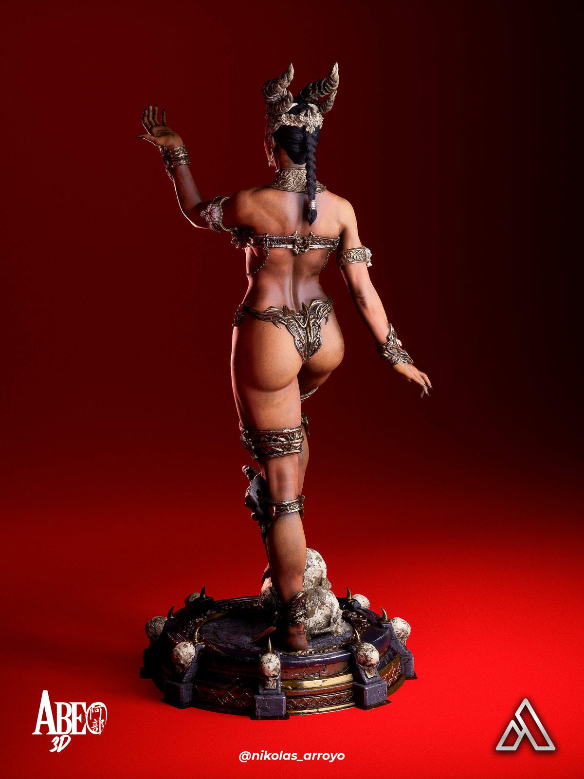 Queen Of The Damned Statue 3D-Printed Kit