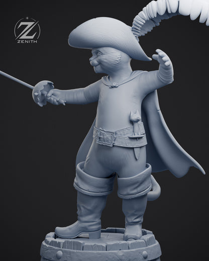 Puss In The Boots Statue 3D-Printed Kit