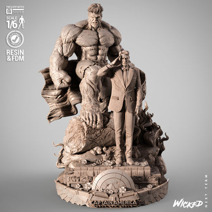 Red Hulk & Ross Diorama
