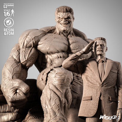Red Hulk & Ross Diorama