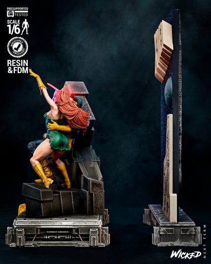 Jean And Cyclops Diorama 3D-Printed Kit