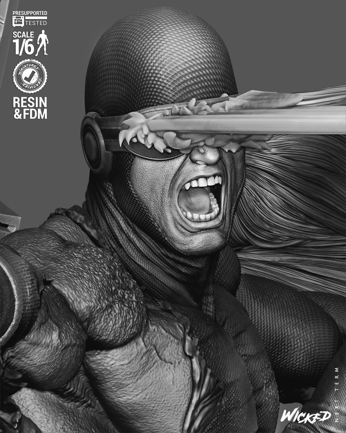 Jean And Cyclops Diorama 3D-Printed Kit