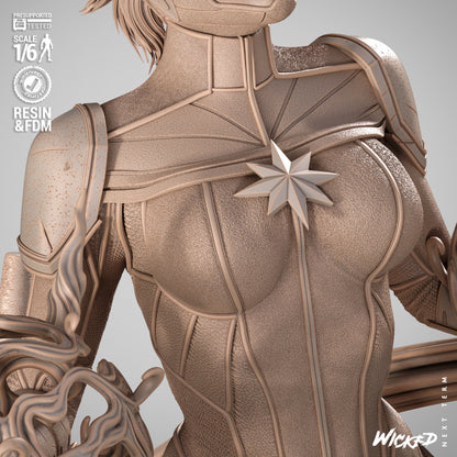 Captain Marvel Statue