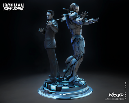 Iron Man And Tony Stark Diorama
