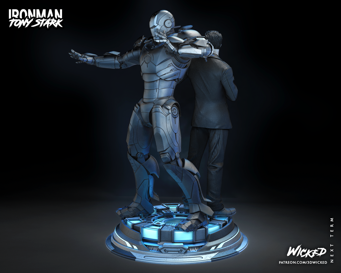 Iron Man And Tony Stark Diorama