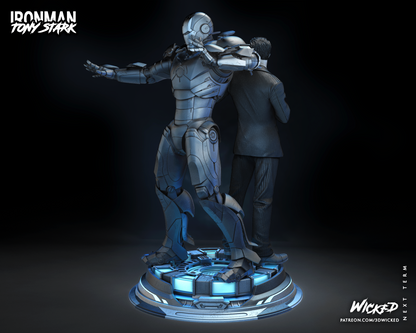 Iron Man And Tony Stark Diorama