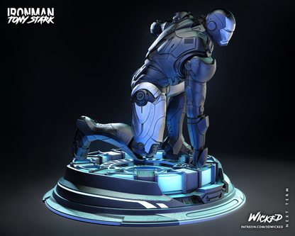 Iron Man 2023 Landing  Pose Statue