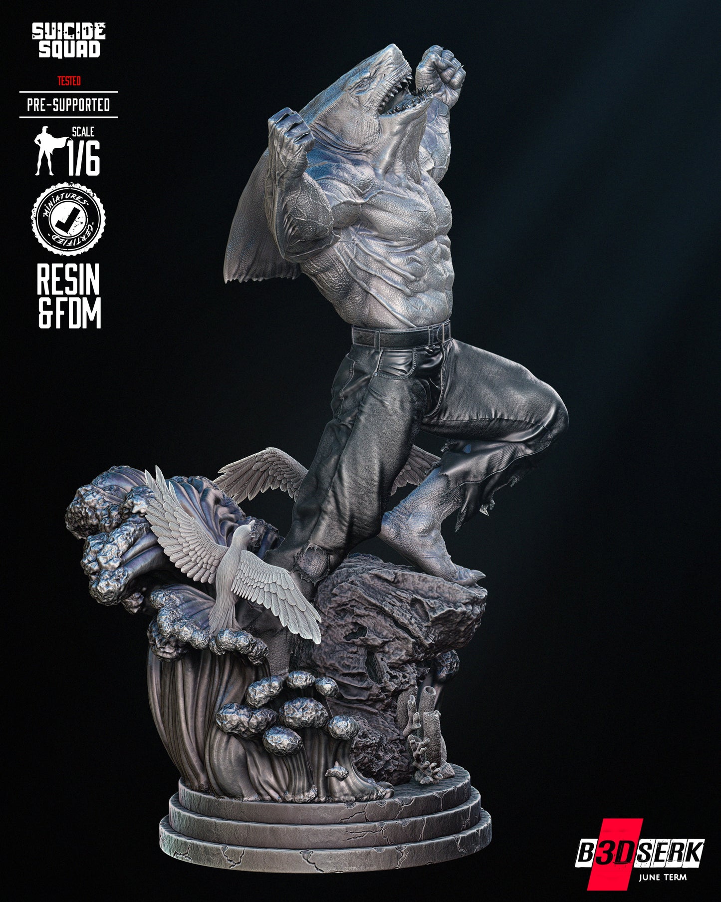 King Shark Statue
