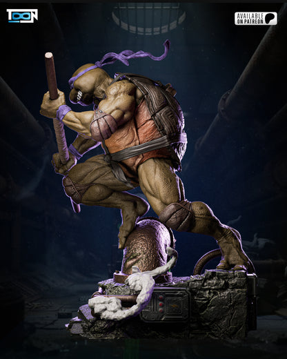 Donatello TMNT Statue 3D-Printed Kit