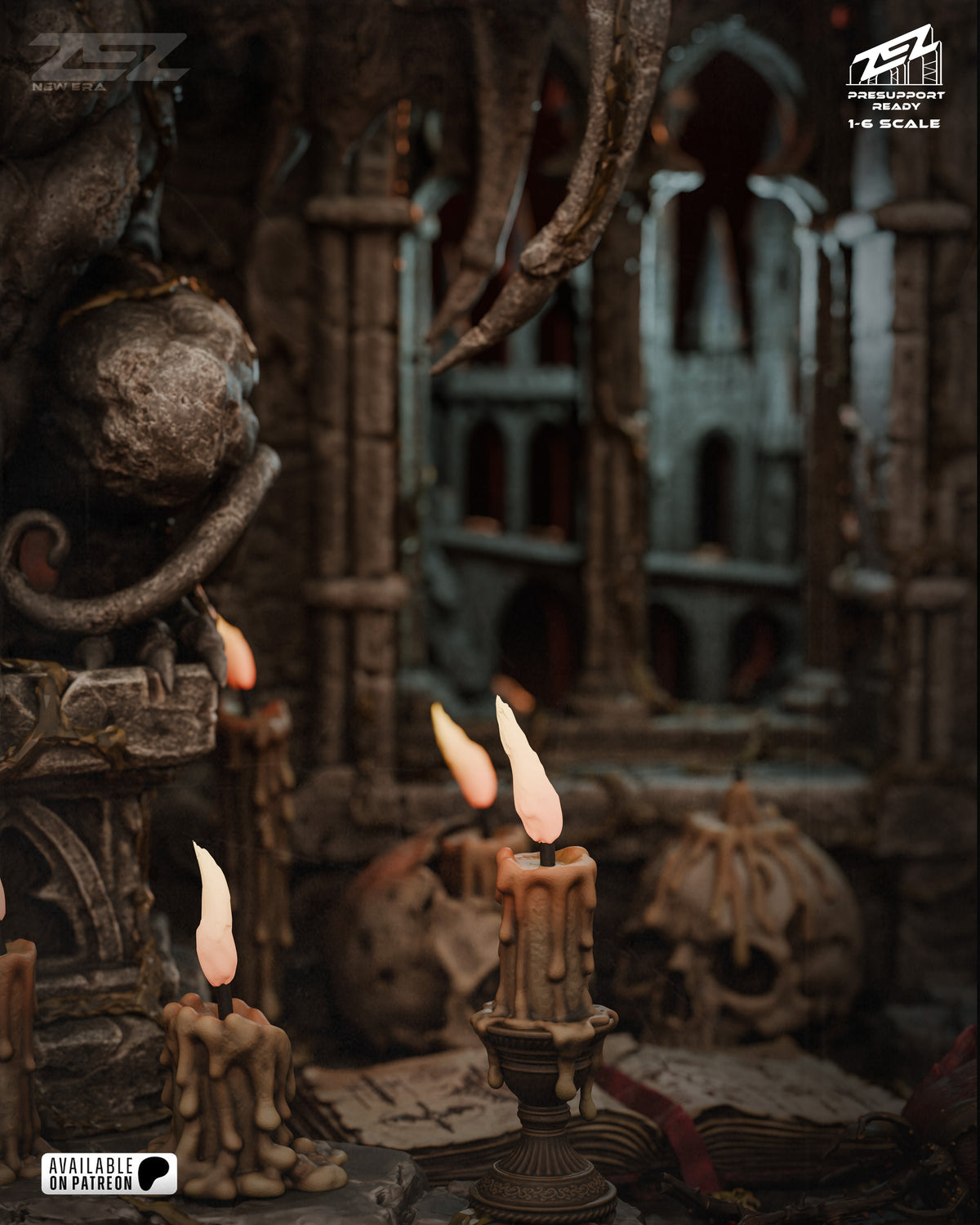 Dracula Statue 3D-Printed Kit