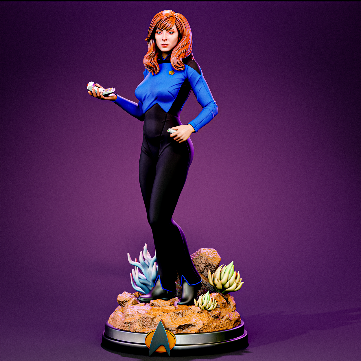 Beverly Crusher Statue 3D-Printed Kit