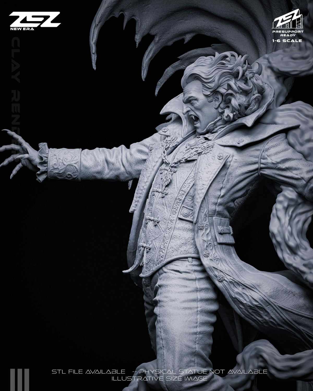 Dracula Statue 3D-Printed Kit