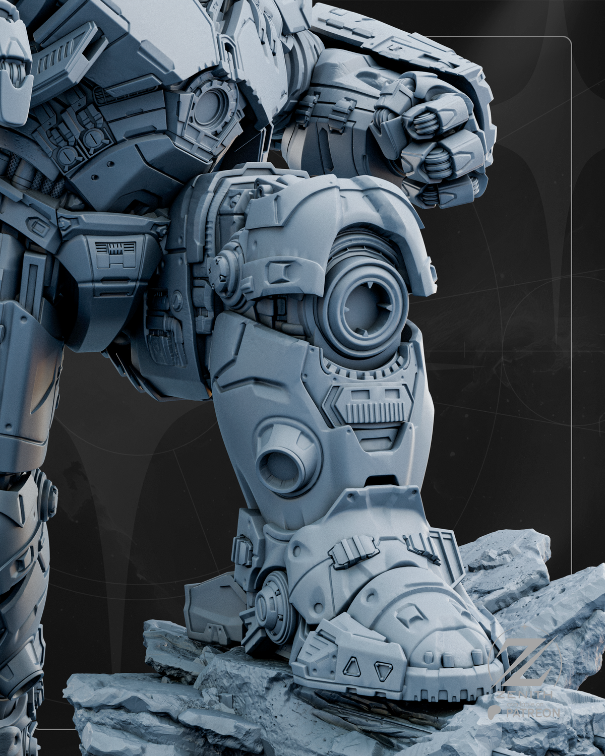 Hulkbuster Statue 3D-Printed Kit