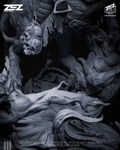 Headless Horseman Statue 3D-Printed Kit