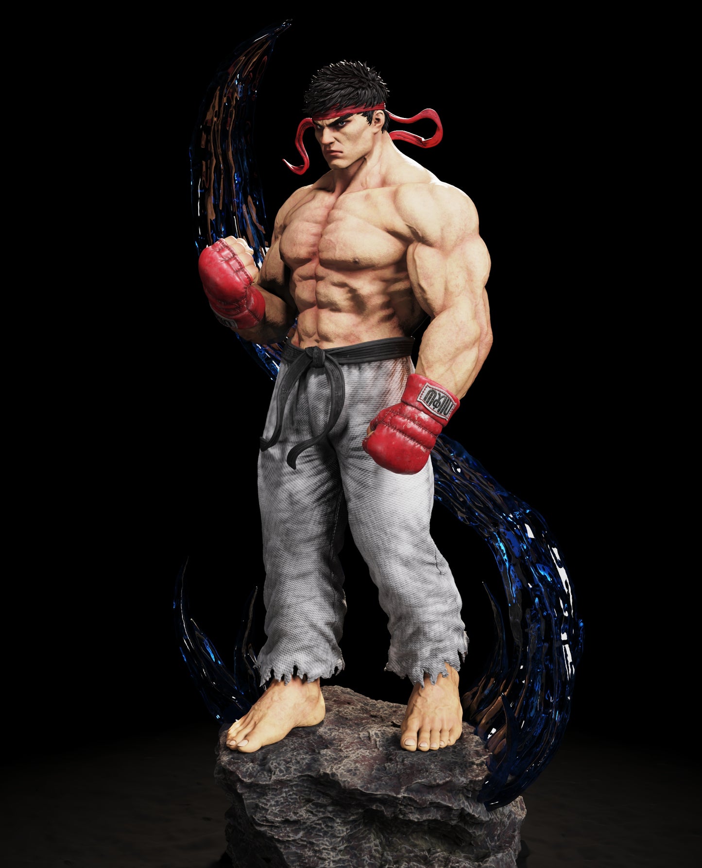 Ryu (Street Fighter) Statue 3D-Printed Kit
