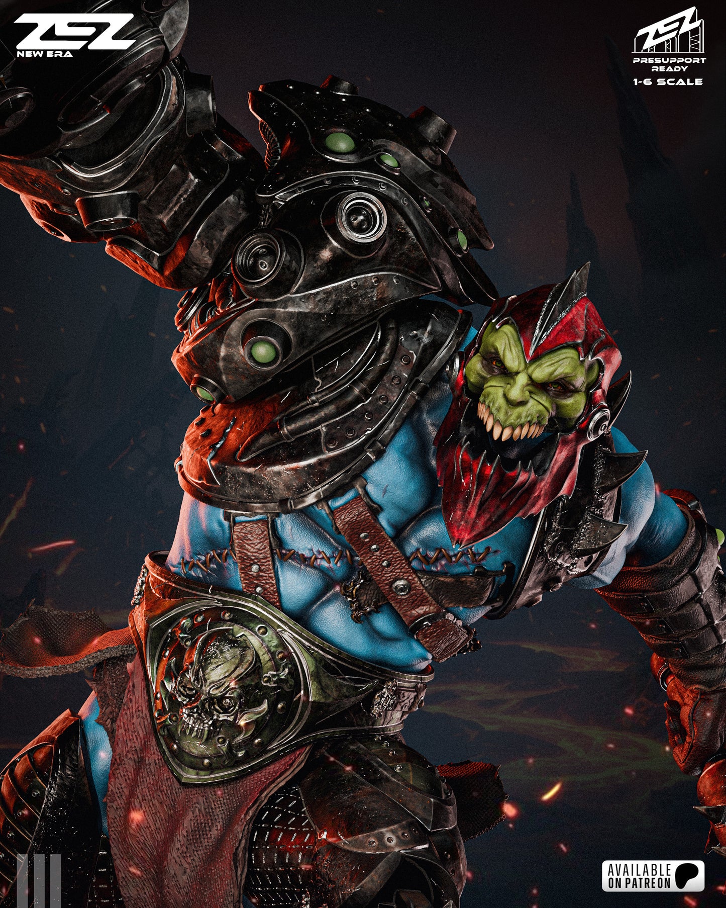 Trapjaw Statue 3D-Printed Kit