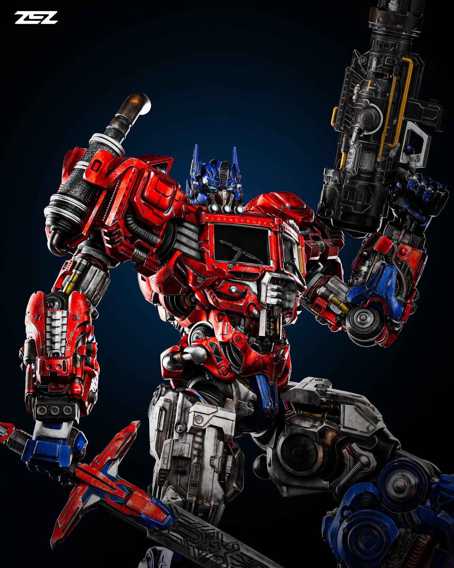 Optimus Prime Statue 3D-Printed Kit