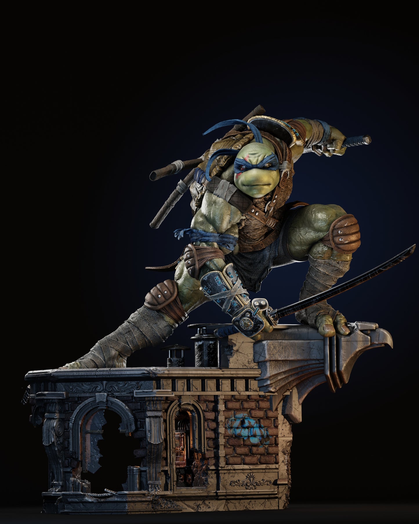 Leonardo Statue