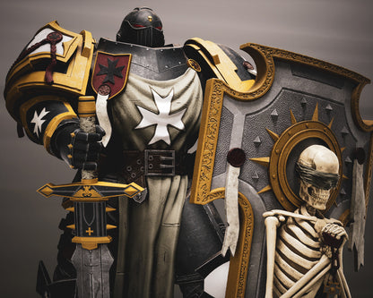 The Templar Statue 3D-Printed Kit